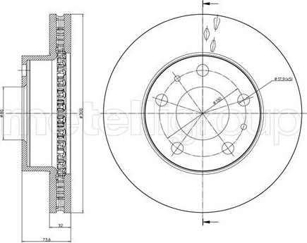 Fri.Tech. BD1240 - Тормозной диск autosila-amz.com