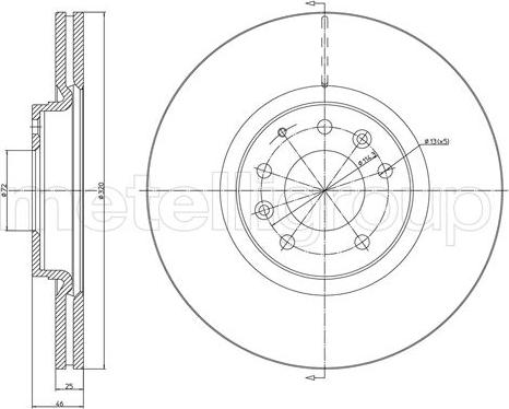 Fri.Tech. BD1255 - Тормозной диск autosila-amz.com