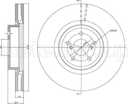 Fri.Tech. BD1218 - Тормозной диск autosila-amz.com