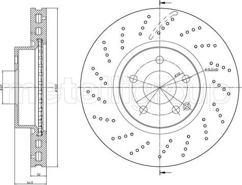 Fri.Tech. BD1287 - Тормозной диск autosila-amz.com