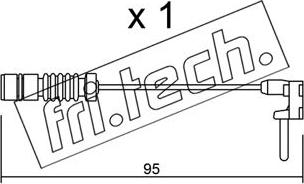 Fri.Tech. SU.011 - Сигнализатор, износ тормозных колодок autosila-amz.com