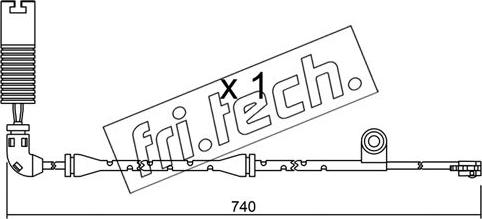 Fri.Tech. SU.195 - Сигнализатор, износ тормозных колодок autosila-amz.com