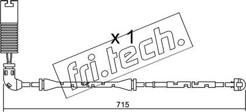 Fri.Tech. SU.155 - Сигнализатор, износ тормозных колодок autosila-amz.com