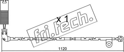 Fri.Tech. SU.156 - Сигнализатор, износ тормозных колодок autosila-amz.com