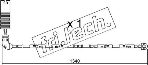 Fri.Tech. SU.113 - Сигнализатор, износ тормозных колодок autosila-amz.com