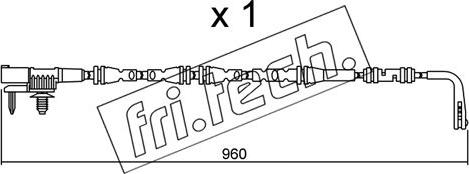 Fri.Tech. SU.317 - Сигнализатор, износ тормозных колодок autosila-amz.com