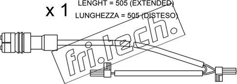 Fri.Tech. SU.219 - Сигнализатор, износ тормозных колодок autosila-amz.com