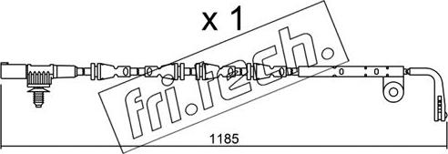 Fri.Tech. SU.229 - Сигнализатор, износ тормозных колодок autosila-amz.com