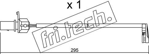 Fri.Tech. SU.224 - Сигнализатор, износ тормозных колодок autosila-amz.com