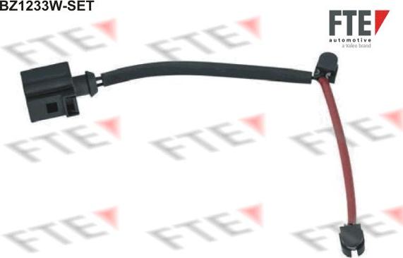 FTE BZ1233W-SET - Сигнализатор, износ тормозных колодок autosila-amz.com