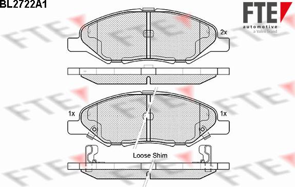 FTE 9010947 - Тормозные колодки, дисковые, комплект autosila-amz.com