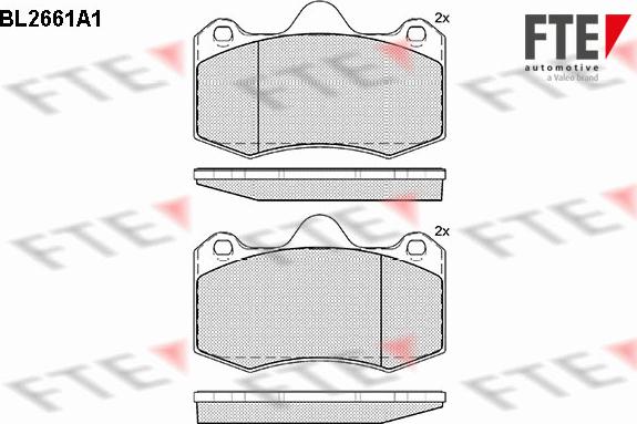 FTE 9010900 - Тормозные колодки, дисковые, комплект autosila-amz.com