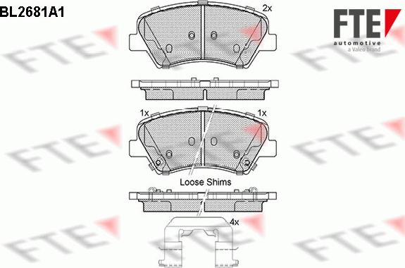 FTE 9010913 - Тормозные колодки, дисковые, комплект autosila-amz.com