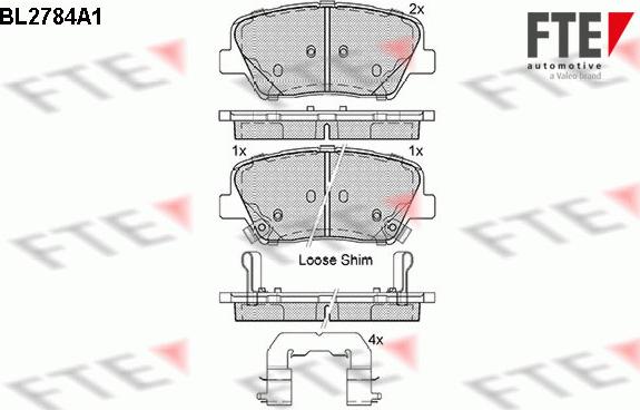 FTE 9010979 - Тормозные колодки, дисковые, комплект autosila-amz.com