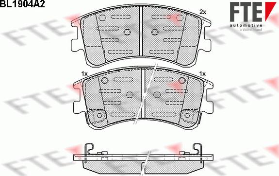 FTE 9010493 - Тормозные колодки, дисковые, комплект autosila-amz.com