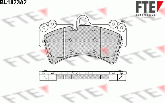 FTE 9010401 - Тормозные колодки, дисковые, комплект autosila-amz.com