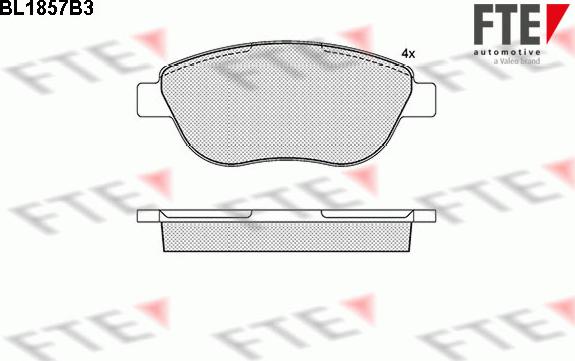 FTE 9010432 - Тормозные колодки, дисковые, комплект autosila-amz.com