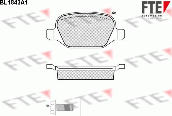 FTE 9010421 - Тормозные колодки, дисковые, комплект autosila-amz.com