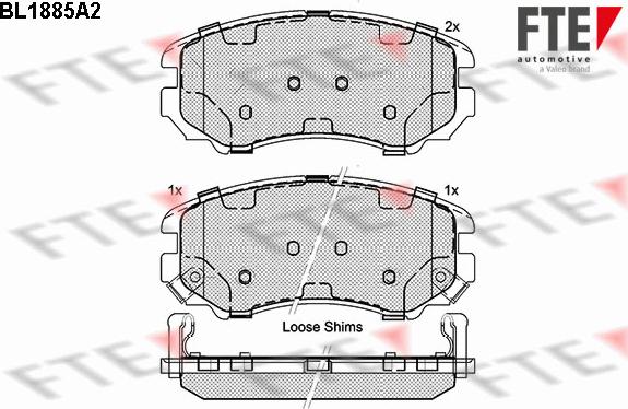 FTE 9010470 - Тормозные колодки, дисковые, комплект autosila-amz.com