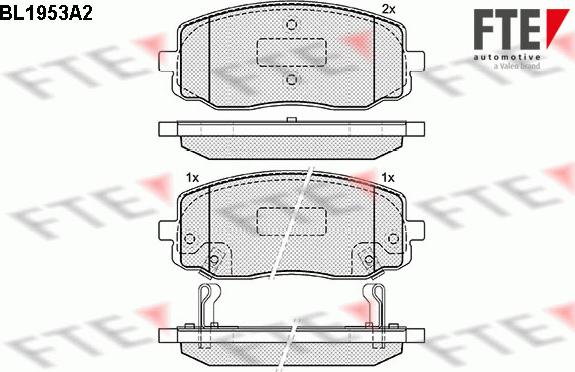 FTE 9010540 - Тормозные колодки, дисковые, комплект autosila-amz.com