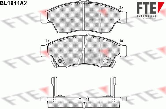 FTE 9010504 - Тормозные колодки, дисковые, комплект autosila-amz.com