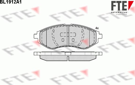 FTE 9010502 - Тормозные колодки, дисковые, комплект autosila-amz.com