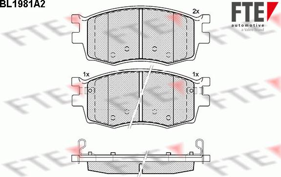 FTE 9010571 - Тормозные колодки, дисковые, комплект autosila-amz.com