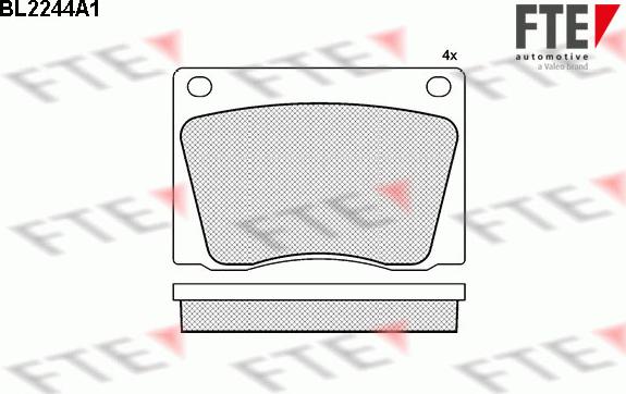 FTE BL2244A1 - Тормозные колодки, дисковые, комплект autosila-amz.com