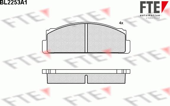 FTE 9010696 - Тормозные колодки, дисковые, комплект autosila-amz.com