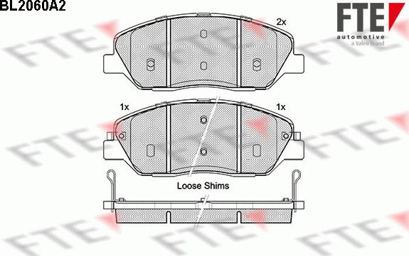 FTE 9010643 - Тормозные колодки, дисковые, комплект autosila-amz.com