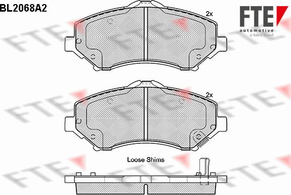 FTE 9010651 - Тормозные колодки, дисковые, комплект autosila-amz.com