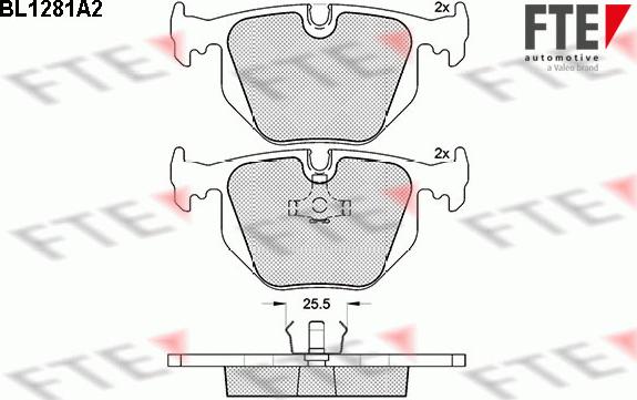 FTE 9010090 - Тормозные колодки, дисковые, комплект autosila-amz.com