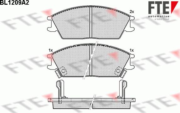 FTE 9010062 - Тормозные колодки, дисковые, комплект autosila-amz.com