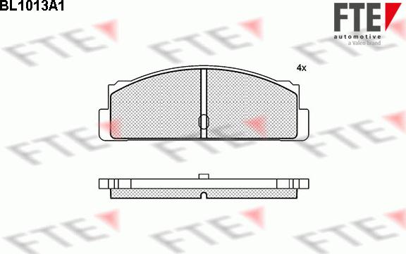 FTE 9010006 - Тормозные колодки, дисковые, комплект autosila-amz.com