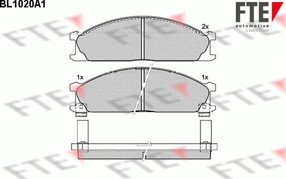 FTE 9010008 - Тормозные колодки, дисковые, комплект autosila-amz.com