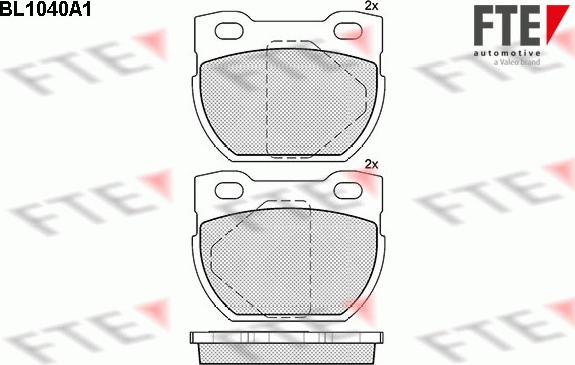 FTE 9010019 - Тормозные колодки, дисковые, комплект autosila-amz.com