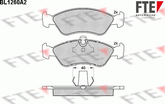 FTE 9010081 - Тормозные колодки, дисковые, комплект autosila-amz.com