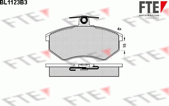 FTE 9010036 - Тормозные колодки, дисковые, комплект autosila-amz.com