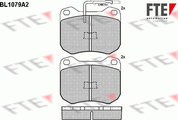 FTE BL1079A2 - Тормозные колодки, дисковые, комплект autosila-amz.com