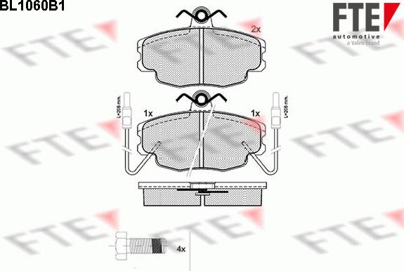 FTE 9010021 - Тормозные колодки, дисковые, комплект autosila-amz.com