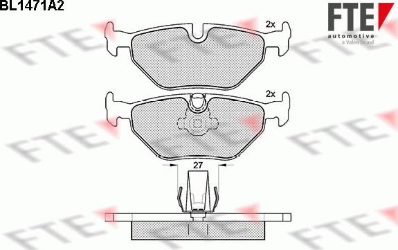 FTE 9010199 - Тормозные колодки, дисковые, комплект autosila-amz.com