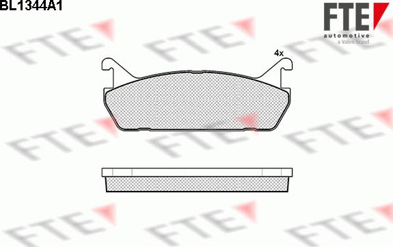 FTE 9010133 - Тормозные колодки, дисковые, комплект autosila-amz.com