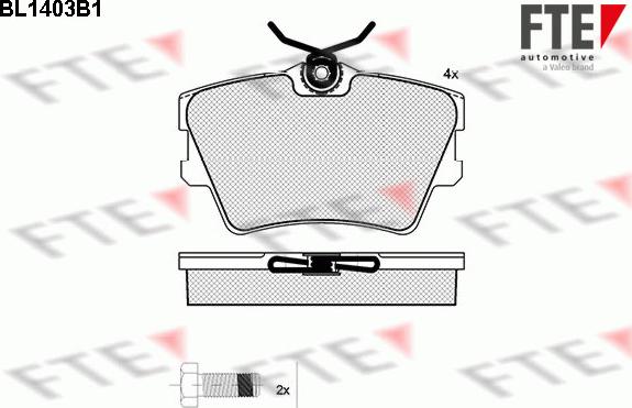 FTE 9010175 - Тормозные колодки, дисковые, комплект autosila-amz.com