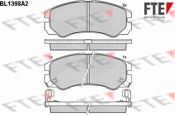 FTE 9010170 - Тормозные колодки, дисковые, комплект autosila-amz.com