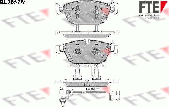 FTE 9010891 - Тормозные колодки, дисковые, комплект autosila-amz.com