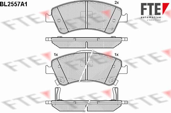 FTE 9010811 - Тормозные колодки, дисковые, комплект autosila-amz.com