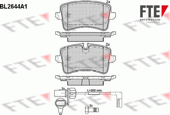 FTE 9010886 - Тормозные колодки, дисковые, комплект autosila-amz.com