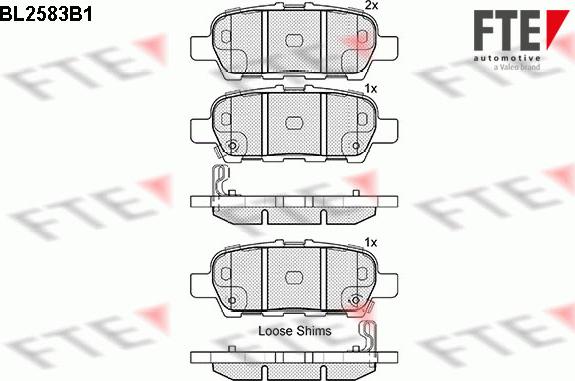 FTE 9010834 - Тормозные колодки, дисковые, комплект autosila-amz.com