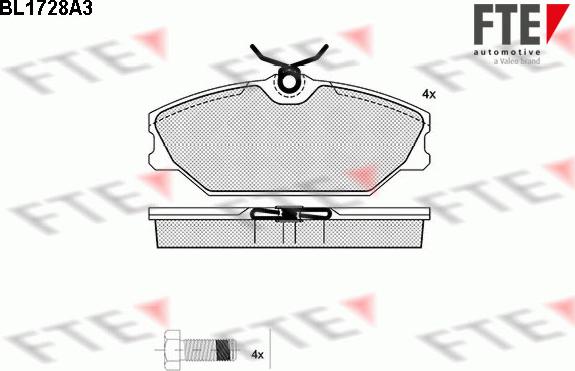 FTE 9010318 - Тормозные колодки, дисковые, комплект autosila-amz.com