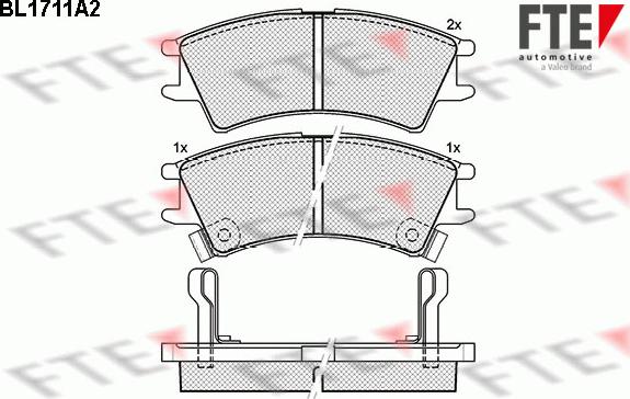 FTE 9010312 - Тормозные колодки, дисковые, комплект autosila-amz.com